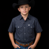 Kid's Cash Short Sleeve Pearl Snap