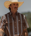 The Hatfield Short Sleeve Pearl Snap Shirt in Brown